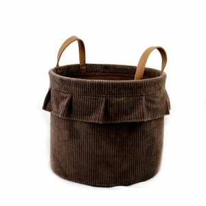 Large Foldable Fabric Storage Basket, Weaving Basket With Handle, Storage Box for Home Organization and Storage