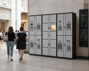 2026 Smart Luggage Locker for Museum & Exhibition, Large Capacity Cloakroom Storage Cabinet with Touch Screen for Gallery