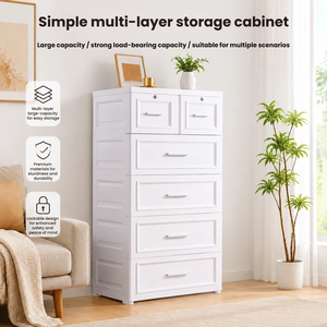 Plastic Kids Storage Cabinet Baby Clothes Storage Drawer Cabinet Multi Layer Organizer Chest Bedroom Storage Cabinet