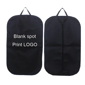 High Quality Customizable Folding Dust Cover Eco-Friendly Travel Garment Protection Bag Printed Non-Woven Custom Logo Blank Spot