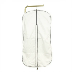 Korean Style Dust Bag Clothes Cover Storage Suit Coat Pocket Canvas Cotton Clothing Dust Cover Made in Jiangsu