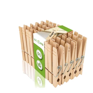 Single-Tier Bamboo Bag Clips 7.2 cm Large Flexible Pegs Metal Spring for Clothing Kitchen Shoes Food Living Room Versatile Tool