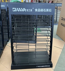 Modern Eco-Friendly For Metal Powder Coated Custom Display Rack With Easy Assembly For Quartz Stone Tile Indoor/Outdoor Use