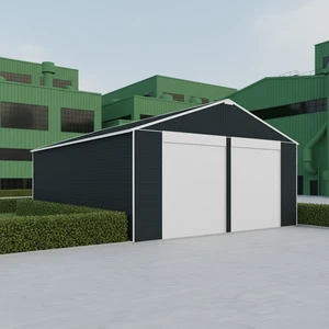 SG3040 Golden Garden Steel Frame Double Garage Carport 2 Cars Storage Workshop Warehouse Prefab Garage Kit Tool Shed Outdoor