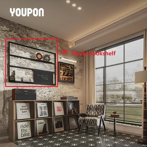 YOUPON Hot Selling Modern Multifunctional Durable Aluminium Alloy Living Room Kitchen Wall Mount Storage Rack Organizer
