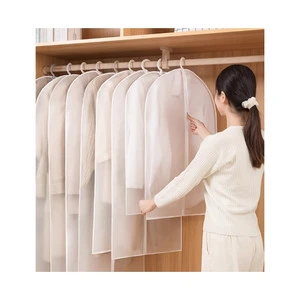 PEVA Garment Bag Clothing Dust Cover PEVA Garment Covers for Closet Clothes Storage Plastic Dustproof Suit Bag