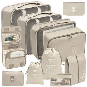 NFS Cross-Border Travel Storage Bag Set Digital Toiletry Cosmetics Packaging Folding Clothes Shoes Luggage Travel Bag