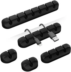 3M Self Adhesive Cord Holder for Organizing USB Cable Power Cord Wire Cable Management Cord Organizer