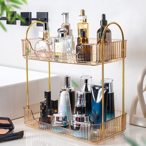 Light Luxury Desktop Storage Rack Organizer for Cosmetics Make up Organizer Storage Box