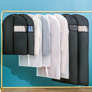 Mixwares Clothing Dust Cover Hanging Bag with Clear Window for Covering Suits and Clothes in Wardrobe