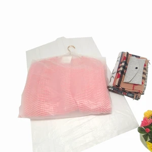 PLA PBAT Biodegradable Clothes Cover 100% Compostable Dustproof Garment Covering Plastic Coat Cover