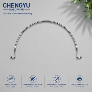 Custom Bent Wire Carry Handle For Metal Basket Display Rack And Utility Container Accessories