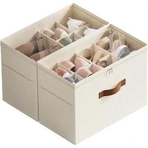 Storage Shoe Box Fabric Foldable Shoe Compartment Sorting Storage Box Dustproof and Moisture-proof Simple Large Capacity Storage