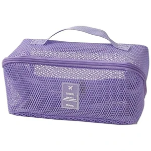 Mesh Toiletry Bag with Handle | Lightweight Travel Wash Organizer for Bathroom, Gym & Camping | Quick-Dry Cosmetic Pouch OEM/ODM