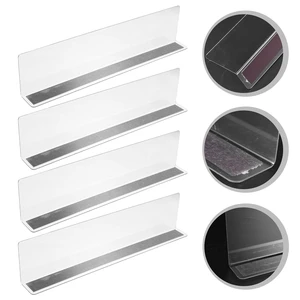 Custom OEM ODM Eco-Friendly Durable Transparent PVC Shelf Divider Panel for Kitchen Cabinet Fridge Pantry Organization