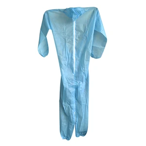 ALLESD Non-woven Breathable Film Disposable Safety Protective Clothing Full Body Protective Dust-proof Coverall