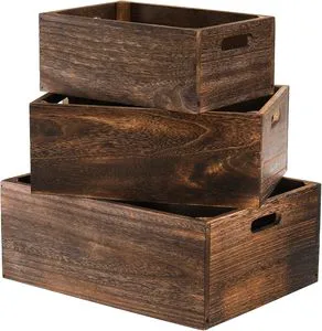 Home Decor Stackable Crate Distressed Solid Wood Bathroom Shelf Organizer Customize Pantry Organization And Storage For Kitchen