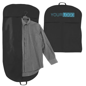 Personalized Fashion Foldable Dust Cover Dress Suit Protector Zipper Nonwoven Garment Bag Clear Window Storage 20L Capacity