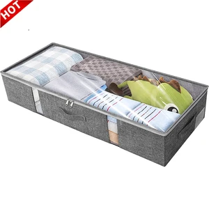 Wholesale Custom Good Price Large Underbed Storage Boxes Organizer Foldable Under Bed Storage Bins