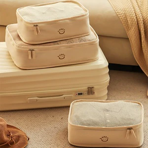 Pure Cotton Large Capacity Dustproof Foldable Clothing Storage Tote for Closet Organization Portable Travel Luggage