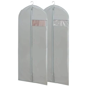 Hot Style Gray Breathable Three-dimensional Clothes Dust Cover Hanging PEVA Bag Dust and Moisture-proof Bag Hanging Suit Coat