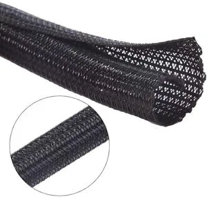 Deem Wire Loom Cable Sleeve PET Self Closing Sleeve Braided Cable Management Sleeve PET Split Multiple Colors And Sizes