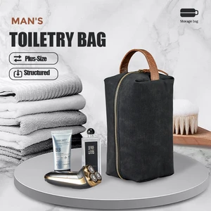 Water-resistant Travel Toiletry Bag Men's Dopp Kit, Big Openning Cosmetic Bag Travel Bathroom Bags For Woman