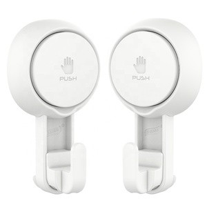 Damage-Free Waterproof Suction Cup Wall Hooks Heavy Duty Bathroom Shower Hooks Kitchen Hanging Vacuum Hook For Clothes