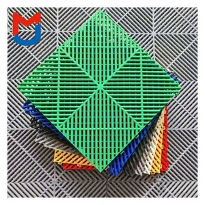Indoor Anti-Slip Garage Flooring Tile Grid Tiles Garage Floor Panels for Courtyard Use