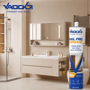 Heavy Duty No Nail Glue Waterproof Mildew Proof Liquid Nails Adhesive For Tile Mirror Wood Metal Wall Hook