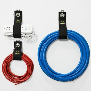 Heavy-Duty Reusable Storage Straps Multipurpose Extension Cord Cable Ties Efficient Organization Loop Hook Loop Tapes
