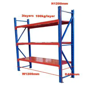 Multi Layer Warehouse Light Duty Metal Boltless Racking Floor Standing Adjustable Garage Storage Shelves