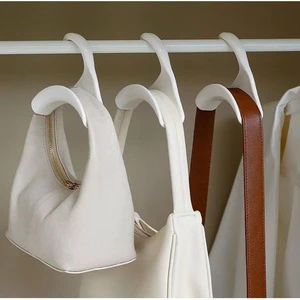 Multifunctional Plastic Wardrobe Hook Closet Storage Bag/Handbag/Silk Scarf Space-saving Crease-free Organization Living Home