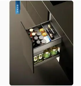 Goldmine Factory Supply Cabinet Drawers and Organizers Pull-out Organizer for Base Cabinets Spice Rack Shelving