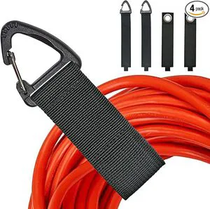 Extension Cord Holder for Garage Organization and Storage Heavy Duty Storage Straps for Cables Hoses and Ropes