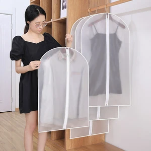 Clothing Dust Cover Rectangle Non Woven Fabric Hook Type Home Storage Dustproof Moisture Proof Garment Bag 60x80 60x100 60x120