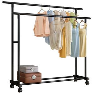 BZ-MCR41 Simple Style Metal Coat Rack Stand with Shelf and Clothes Hanger for Living Room Use Includes Bag Storage