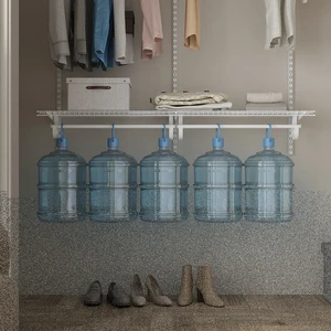 CLOSETART FA612 Portable Cupboard Metal Wire Shelf Closet Rack Wardrobe Organizer 6' Clothes Storage Wardrobe