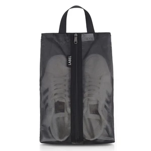 Custom PVC Folding Travel Shoe Storage Bag Modern Square Mesh Organizer For Shoes Multifunctional Packing Bag