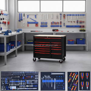 Customizable Heavy-Duty Rolling Workshop Tool Chest Steel Iron Garage Trolley Tool Box Storage Cabinet OEM
