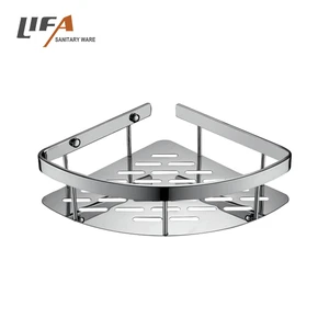 New Design Wall Mounted Stainless Steel Corner Storage Shelf Rack