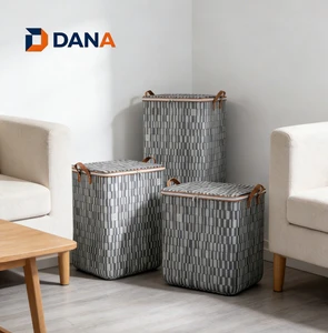 Foldable Blanket Clothes Storage Bag Storage Box Classic Rectangle Non-Woven Home Wardrobe Organizer with Storage Bags