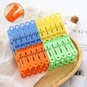 20 Thickened Plastic Windproof Clothes Drying Clips for Underwear Clothes Socks Multi-Use Clothes Pins