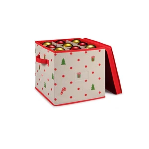 Custom 30x30x30cm Polyester One Handle Storage Box with Lid Storage Boxes Foldable Shoe Box Transparent Foldable CLASSIC Square
