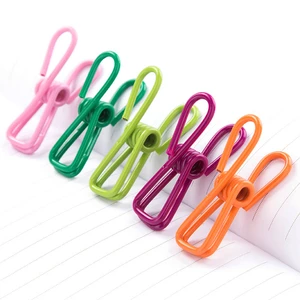 Rustproof Windproof Non-Slip Colorful Clothespins Plastic Coated Wire Hanger Accessories Multipurpose Clothes Pins Clips Pegs