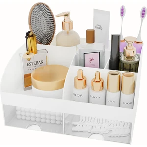 Makeup Organizer with Drawers Cosmetic Storage for Dresser Vanity Beauty Holder for Lipstick and Cosmetic Display Case