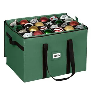 Holiday Ornaments Christmas Ball Organizer Storage Box