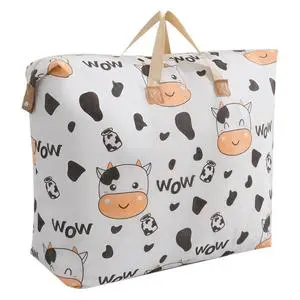 Waterproof Eco-Friendly Foldable Quilt Storage Bag Large Capacity Clothing Organizer for Kids Dorm & Travel Luggage
