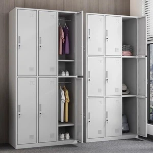 Electronic Combination Lock Metal Locker Cabinet Cold Rolled Steel Personal Storage and Organization Unit