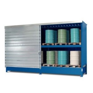 Explosion Proof Storage Cabinet Steel Blue Lockable Powder Coated For Warehouse Use